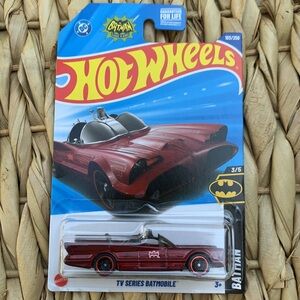 TV Series Batmobile Hot Wheels Car DC Batman Diecast Toy Mattel Collectible 2025